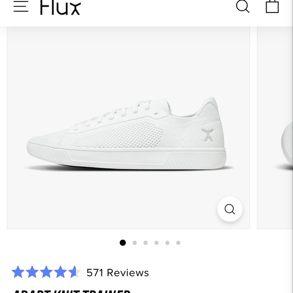 Flux Adapt Knit White Sneakers - Picture 2 of 9